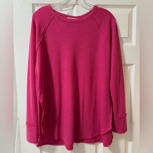 Zenana Outfitters Fuchsia Long Sleeve Tee